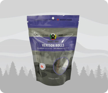 Shades of Gray Venison Rolls - Indigenous Pet Treats